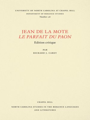 cover image of Jean de la Mote